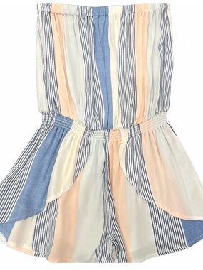 Vintage Havana Strapless Striped Romper
